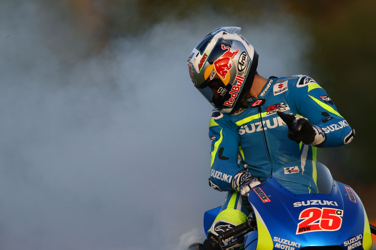 Maverick Vinales beim ersten Suzuki-Test im November in Valencia: Motorschaden