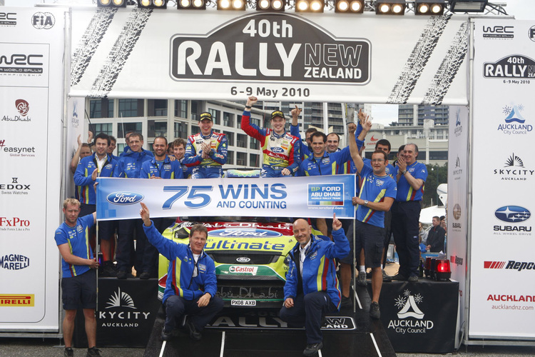 Ford feierte in Neuseeland den 75. Rekordsieg