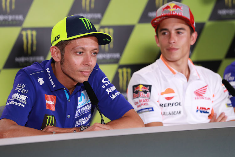Rossi und Márquez