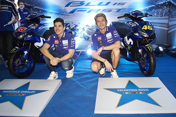Das aktuelle Yamaha-Duo: Maverick Viñales und Valentino Rossi