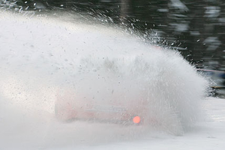 Loebs Drift im norwegischen Schnee