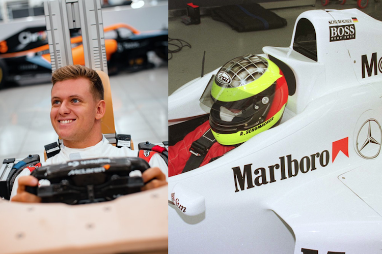 Mick Schumacher im McLaren 2023, Ralf Schumacher im McLaren 1996