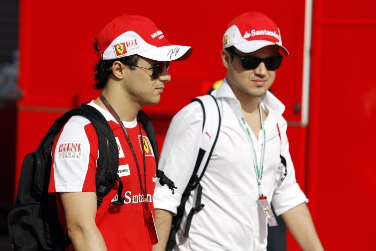 Felipe Massa mit seinem Bruder Eduardo