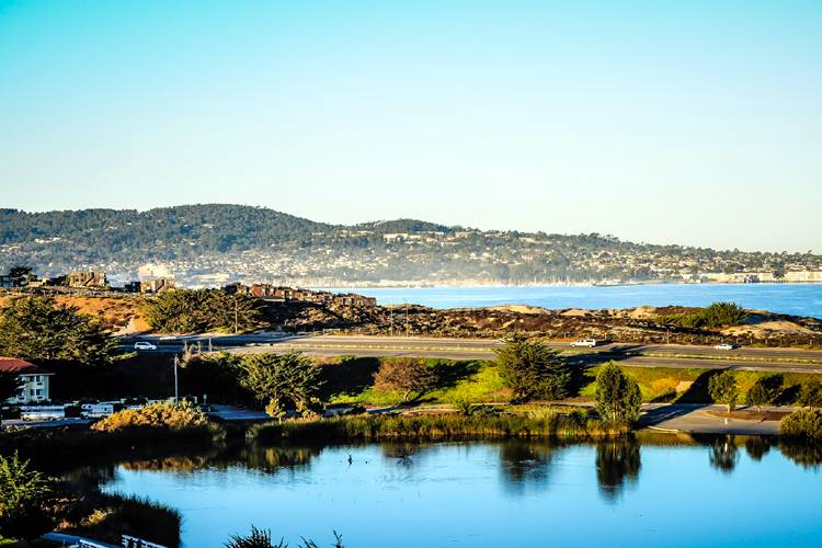 Monterey - Hier der Blick aus dem 4-Sterne-Hotel