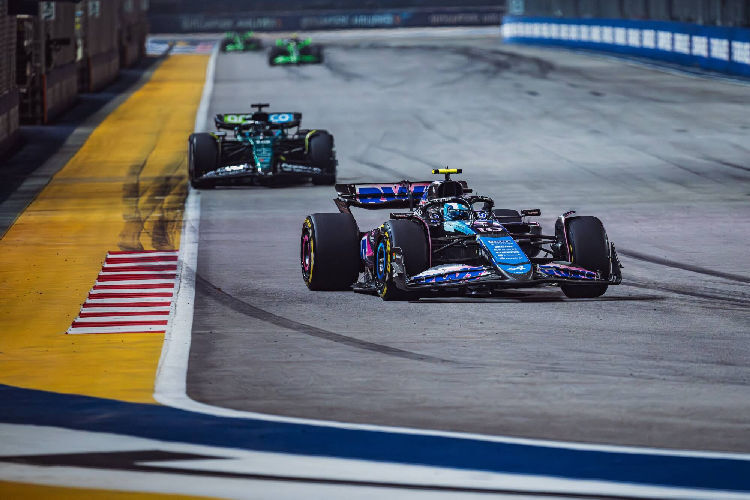 Pierre Gasly in Singapur