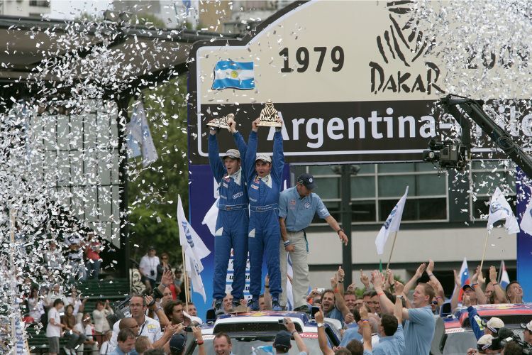 Bei der Dakar 2009 in Südamerika schon mal Sieger: de Villiers/von Zitzewitz