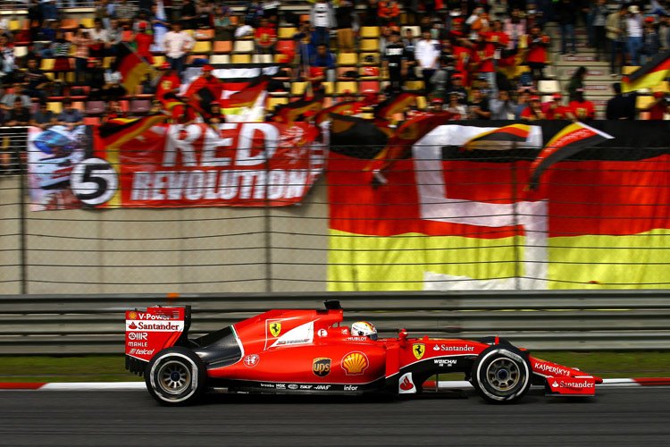 Sebastian Vettel: «Da vorne zu stehen und zu beweisen, dass wir das Tempo wirklich haben, und Malaysia nicht nur ein Glücksfall war, ist natürlich sehr gut für uns»