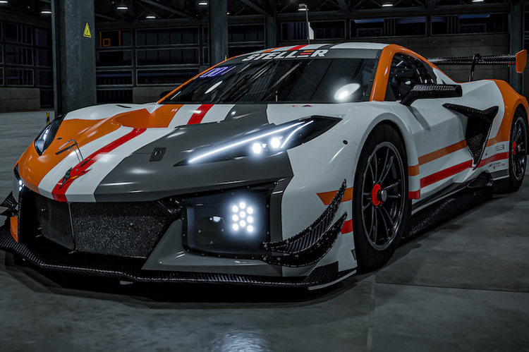 Die Corvette Z06 GT3.R im Farbkleid von Steller Motorsport