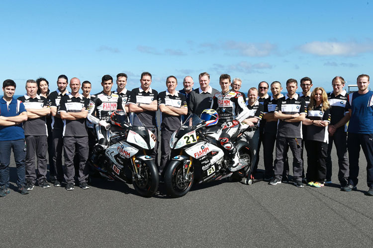 Das Althea BMW Racing Team mit Jordi Torres und Markus Reiterberger