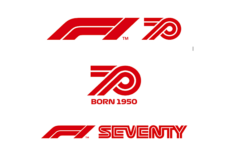 Die neuen Logos der Formel 1 zum Jubeljahr 2020