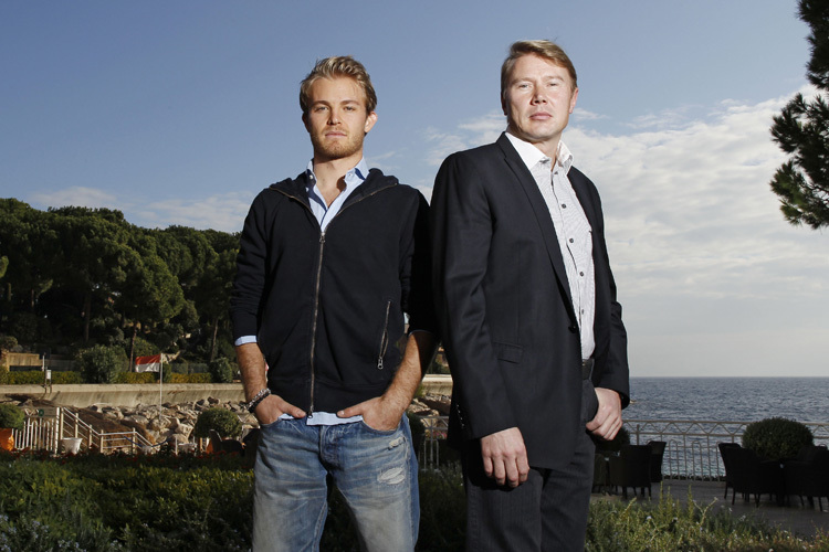 Nico Rosberg und Mika Häkkinen