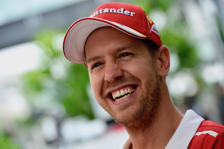 Sebastian Vettel darf sich freuen: Sein Ferrari hat den FIA-Crash-Test bestanden