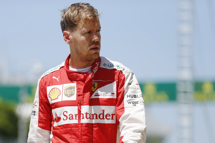 Sebastian Vettel erlebte heute in Montreal einen Tag zum Vergessen