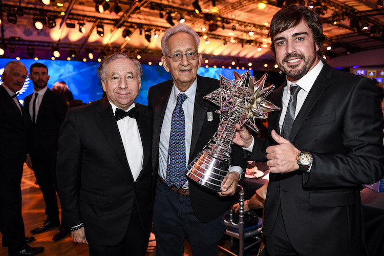 Fernando Alonso mit Frank Stella und Jean Todt