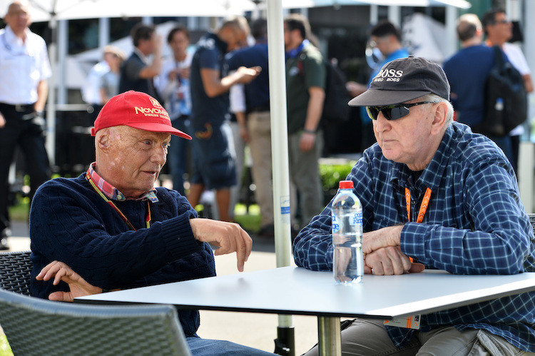 John Watson mit Niki Lauda