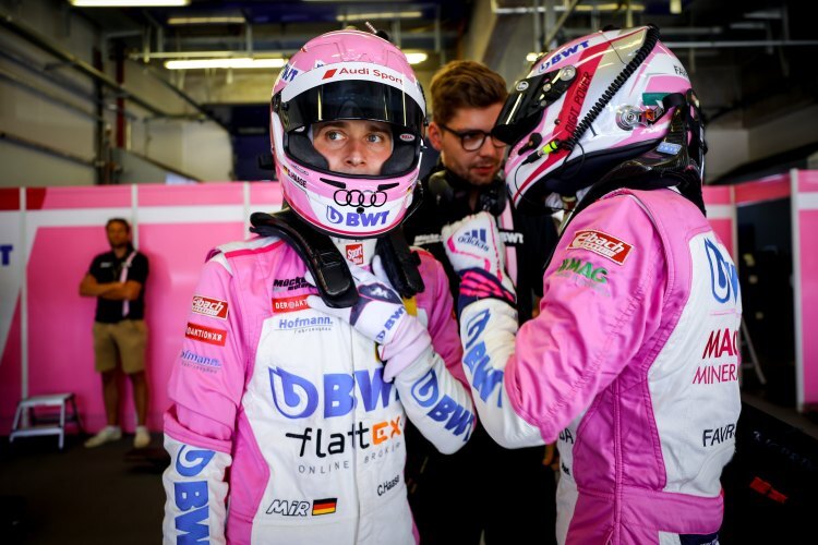Belegten am Nürburgring nach einer weiteren Strafe Rang 15: Christopher Haase (li.) und Ricardo Feller