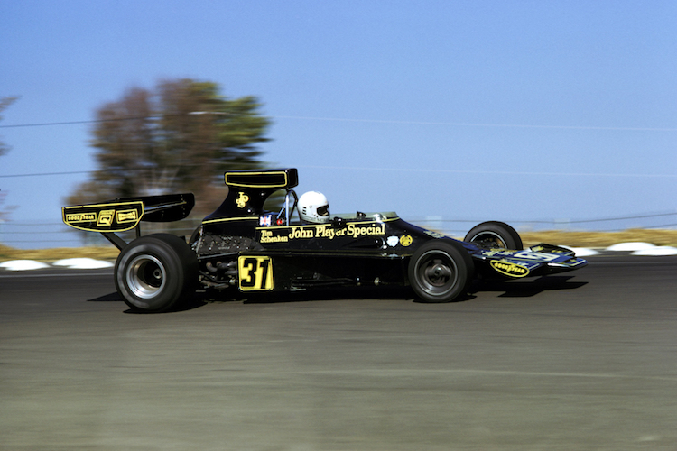 Tim Schenken 1974 bei seinem einzigen Einsatz im Lotus