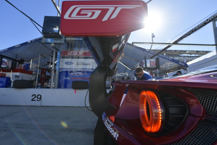 Steht auf dem besten GTLM-Boxenplatz: Der Ford GT