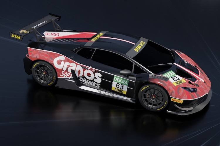 Das Design des Lamborghini Hurácan GT3 EVO2 von Clemens Schmid in der DTM-Saison 2023
