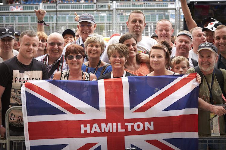 Fans von Lewis Hamilton
