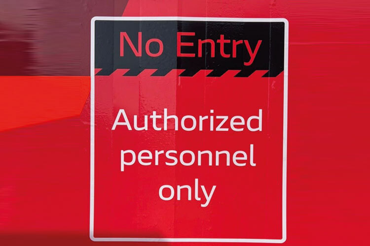 Kein Zutritt für nicht autorisierte Personen
