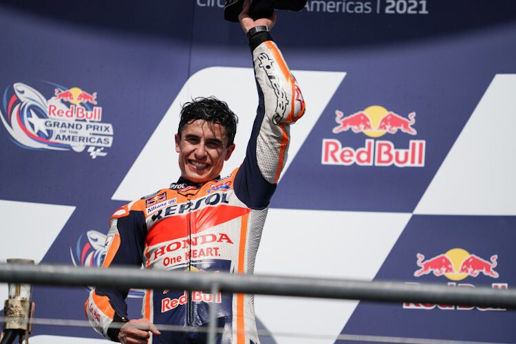 Marc Márquez jubelte in Austin/Texas über seinen 58. MotoGP-Sieg