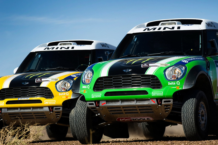 Die X-raid-Minis für die Rallye Dakar 2012