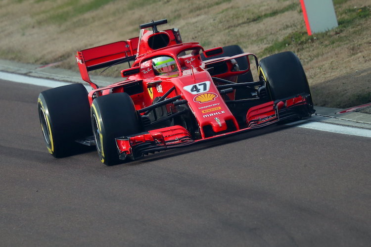Mick Schumacher im Ferrari