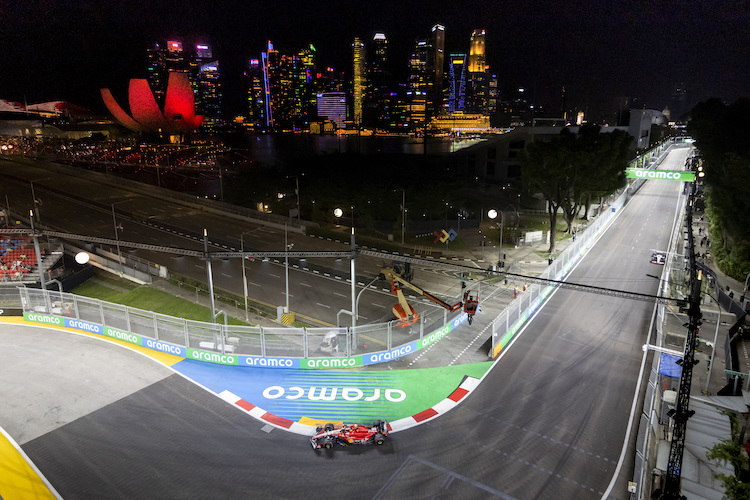 In Singapur war Ferrari-Star Carlos Sainz auch im Qualifying der Schnellste 