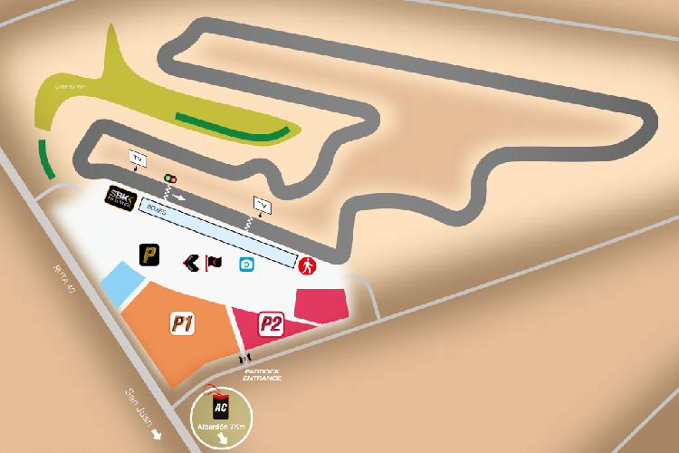 Das Layout vom Circuito San Juan Villicum