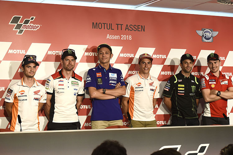 Die MotoGP-Pilot beantworteten in Assen die Fragen der «Motul Superfans»