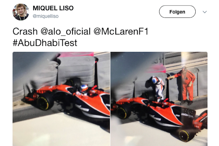 Crash von Fernando Alonso