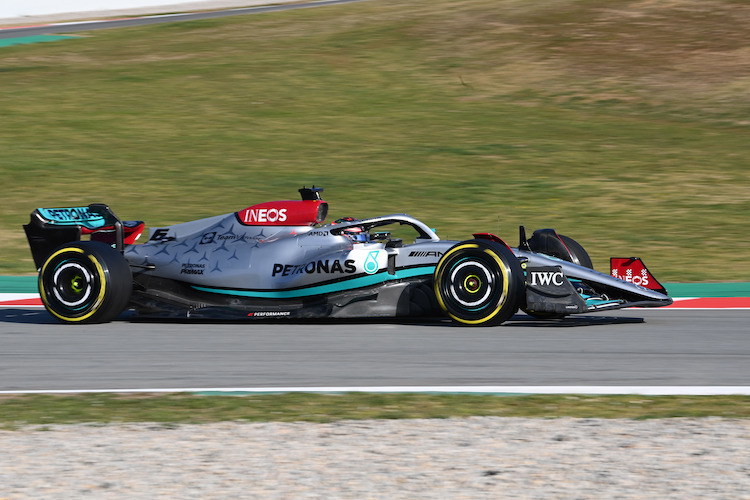 Mit diesem Auto wird Lewis Hamilton am Mittwochnachmittag fahren