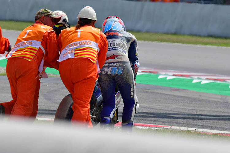 Jorge Martin stürzte im Moto3-Rennen