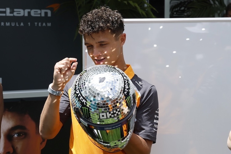 Lando Norris ist stolz auf seinen Miami-Helm