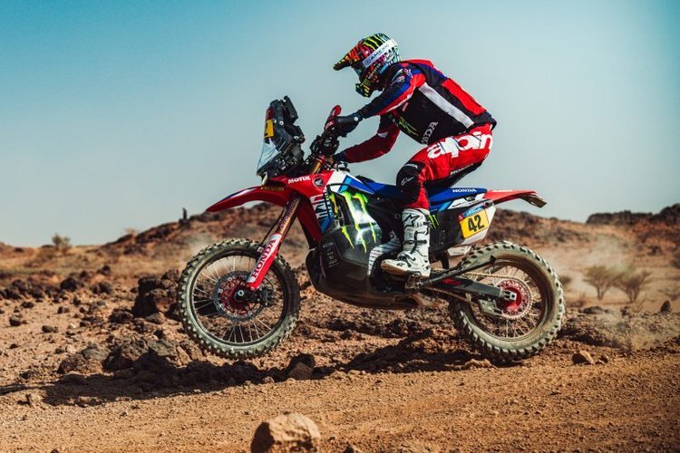 Adrien Van Beveren sorgte für den ersten Etappensieg von Honda bei der Dakar 2025