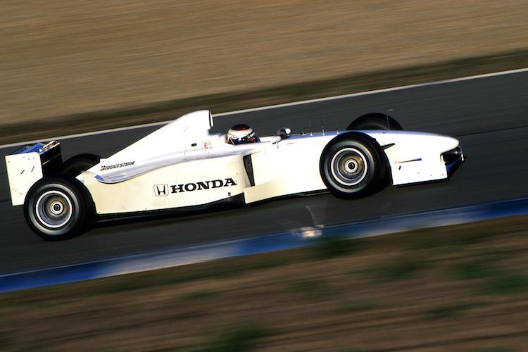 Jos Verstappen 1999 im Testfahrzeug von Honda