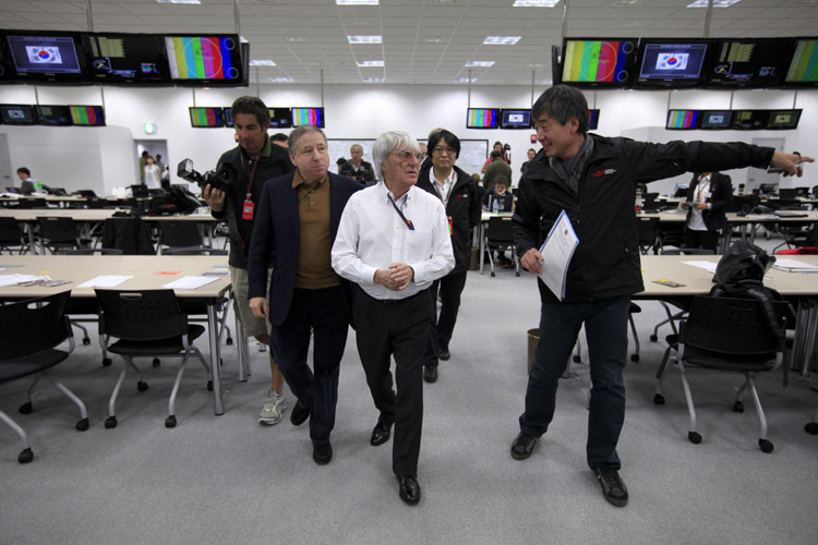 Bernie Ecclestone und FIA-Präsident Jean Todt