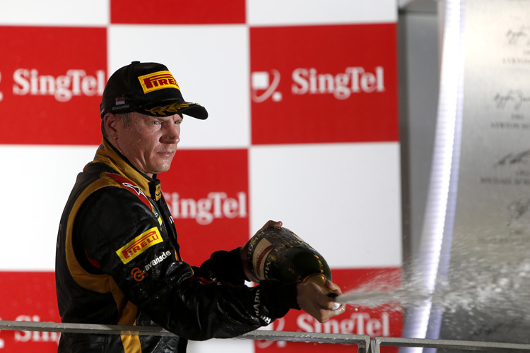Kimi Räikkönen: Vom Rennen gezeichnet