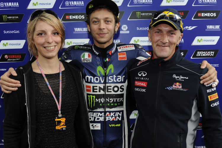 Rossi mit Xavier und Déborah aus Frankreich