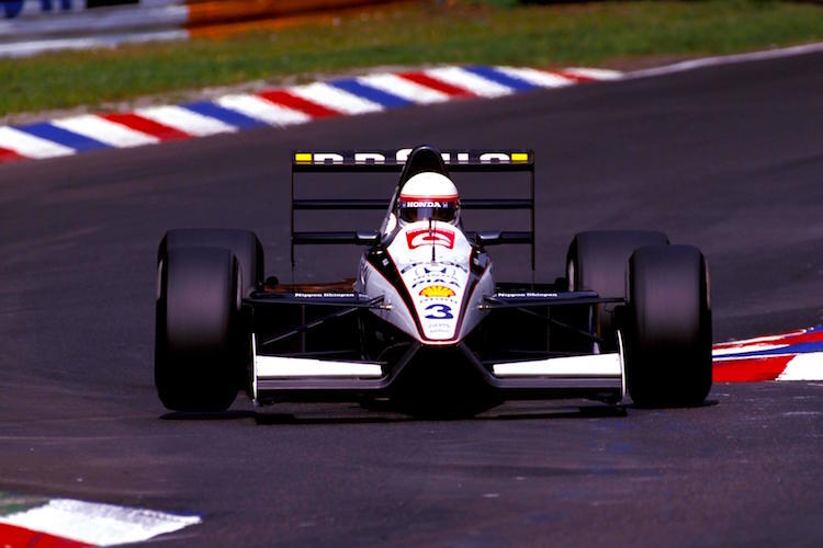 Satoru Nakajima 1991 mit seinem Tyrrell-Honda in Hockenheim