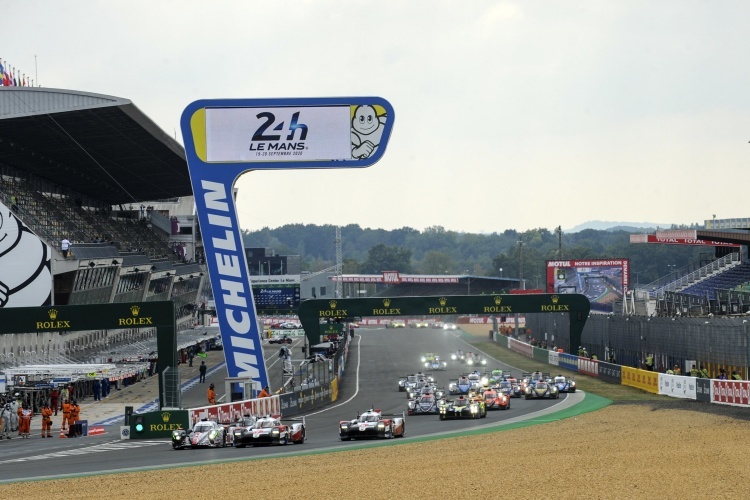 Immer spektakulär: Der Start zu den 24h von Le Mans. Hier die Ausgabe 2020