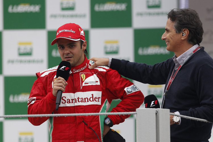 Massa mit Piquet nach Platz 3 in Brasilien