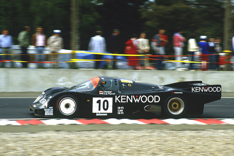 Gartner 1986 in Le Mans, mit dem Kremer-Porsche 962C