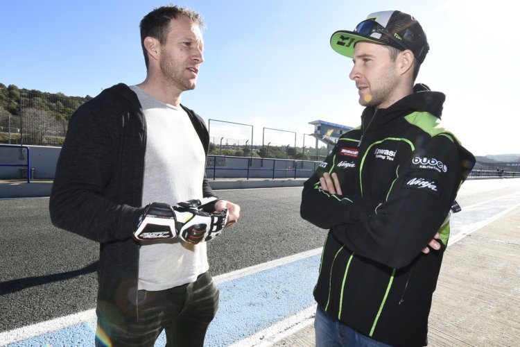 Neil Hodgson und Jonathan Rea trafen sich beim Wintertest in Jerez