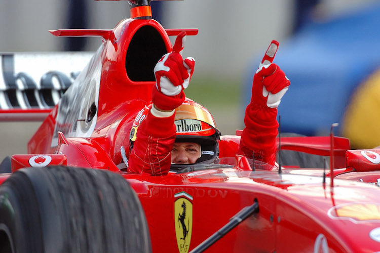 Michael Schumacher 2004 im Ferrari