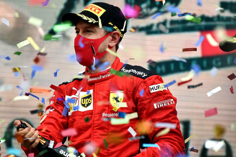 Sebastian Vettel erntete ein dickes Lob von Mattia Binotto