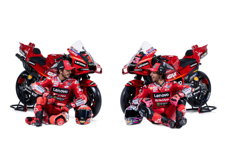 Ducati-Lenovo-Teamkollegen: Bagnaia und Bastianini