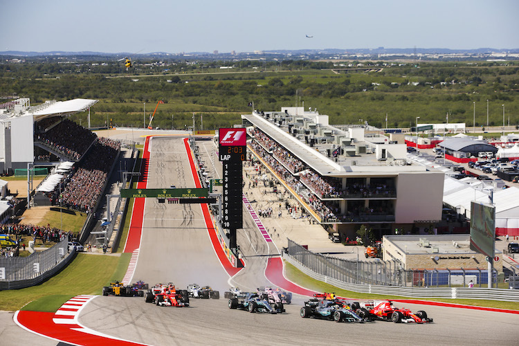 Start zum Grand Prix der USA in Austin (Texas)