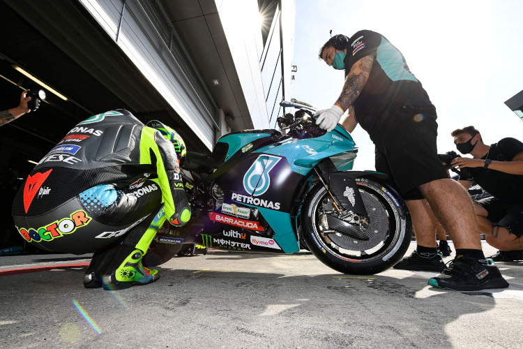 Valentino Rossi mit seiner Petronas-Yamaha